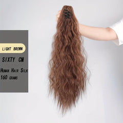 Claw Ponytail Curly Wavy Extensions Natural Looking