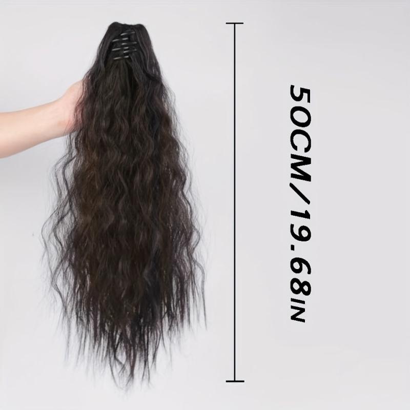 Claw Ponytail Curly Wavy Extensions Natural Looking
