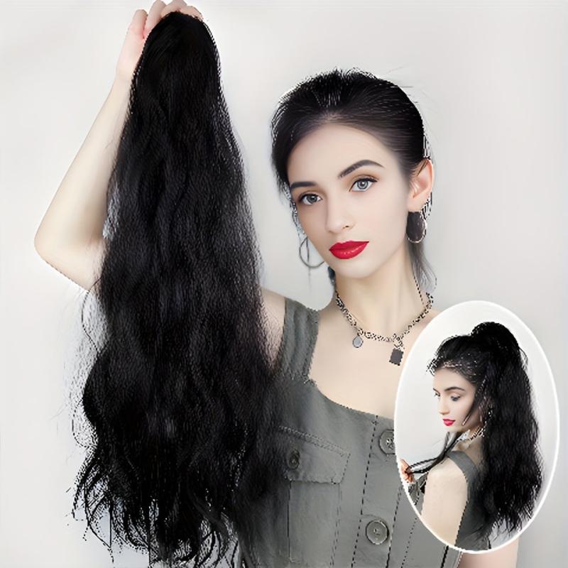 Claw Ponytail Curly Wavy Extensions Natural Looking