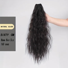 Claw Ponytail Curly Wavy Extensions Natural Looking