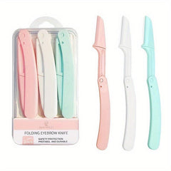 3pcs Folding Eyebrow Razor Hair Removal Facial Razors for Women and Men