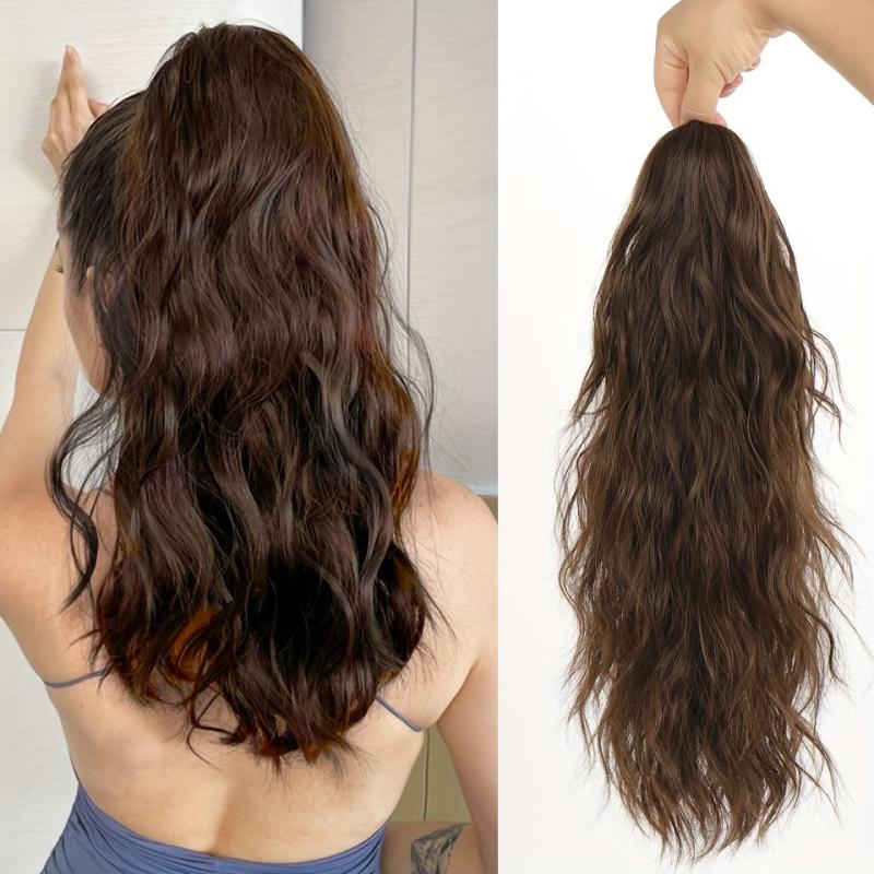 Long Curly Hair Ponytail Grip Extension