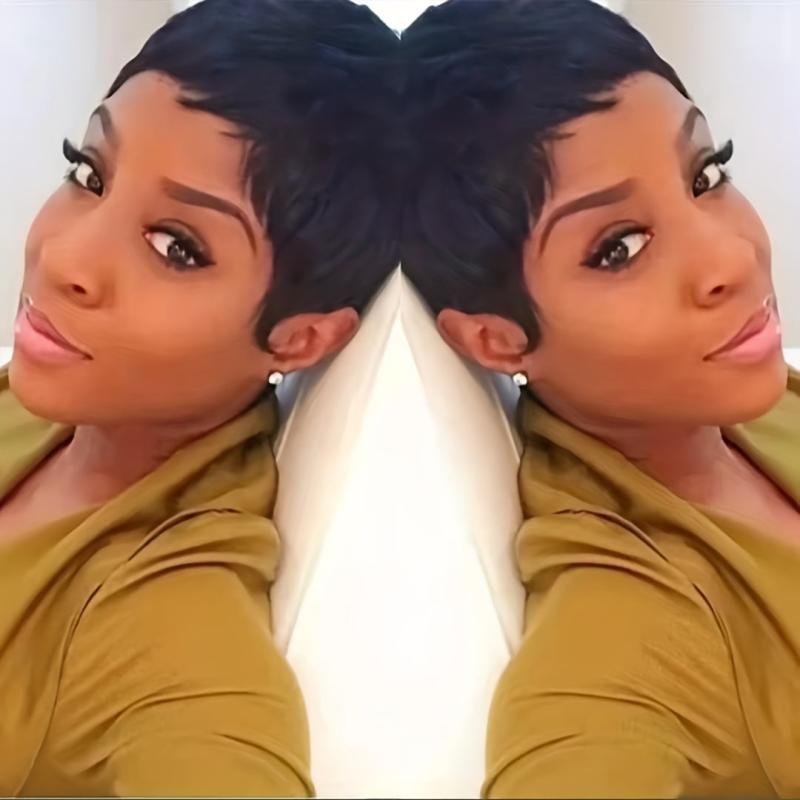 Straight Pixie Cut Synthetic Wig Heat Resistant Costume Wig