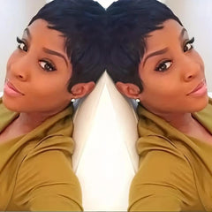 Straight Pixie Cut Synthetic Wig Heat Resistant Costume Wig