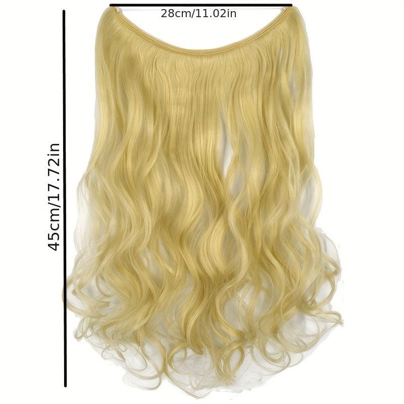 Long Wavy Hair Extensions with Fish Line Hairpieces