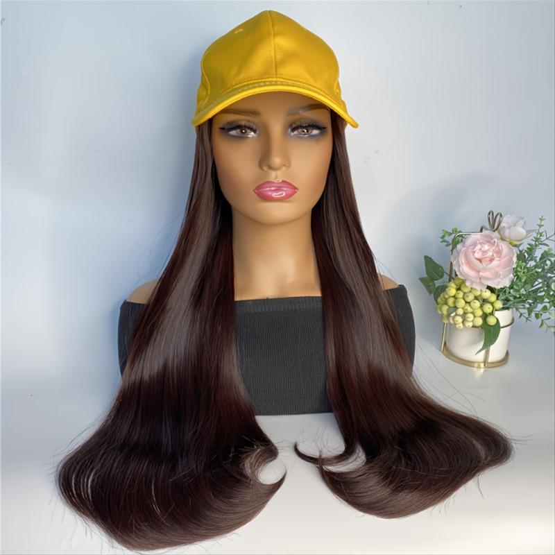 Long Curly Synthetic Hair Extensions, Adjustable Base