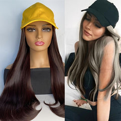 Long Curly Synthetic Hair Extensions, Adjustable Base