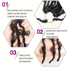 6pack Butterfly Locs Crochet Hair Extensions Distressed Locs Crochet Braids