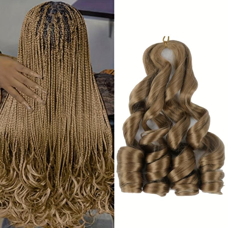 Stylish Micro Spiral Curl Braiding Hair Extensions for Loose Wave Crochet Braids