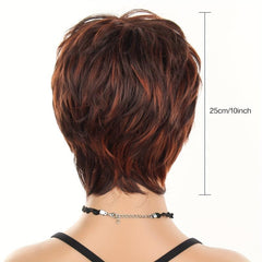 Short Heat Resistant Women Wig Rose Net Cosplay Headwear Wig Net