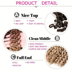 Passion Twist Crochet Hair Extensions 45-72cm Afro Kinky Ombre Braids