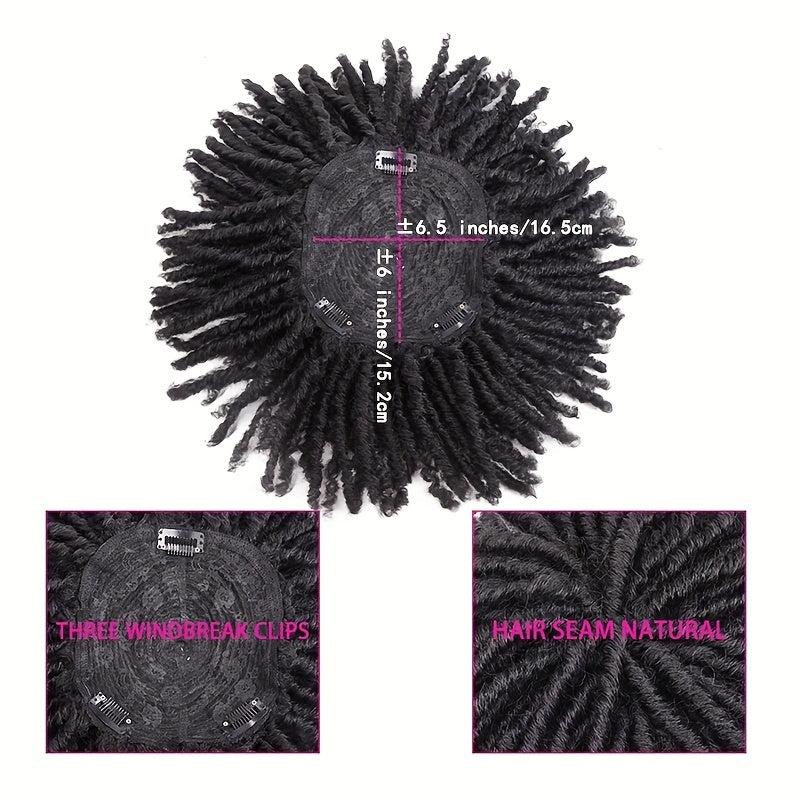 15 24 Cm Dreadlock Hair Topper Wig Clips Synthetic Locs Braided Half Wigs