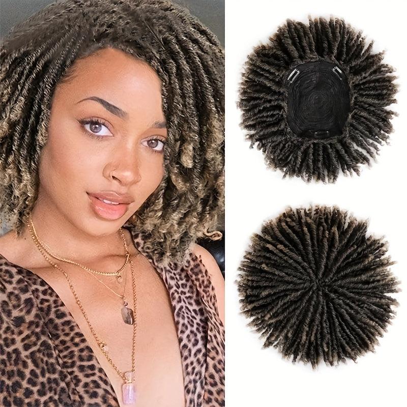 15 24 Cm Dreadlock Hair Topper Wig Clips Synthetic Locs Braided Half Wigs