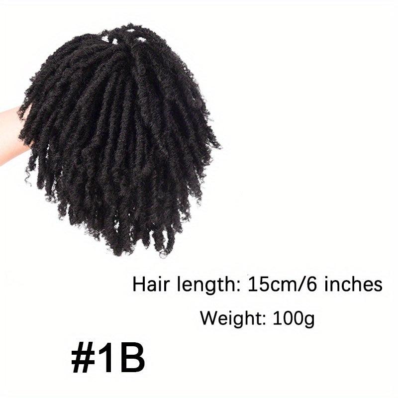 15 24 Cm Dreadlock Hair Topper Wig Clips Synthetic Locs Braided Half Wigs