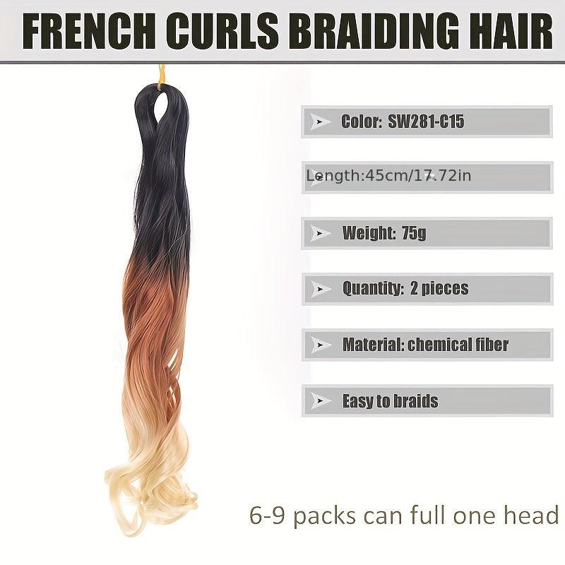 Large Curl Ponytail African Braid Hair Extension Piece