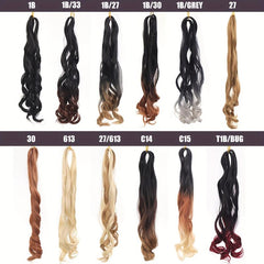 Large Curl Ponytail African Braid Hair Extension Piece