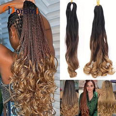 Large Curl Ponytail African Braid Hair Extension Piece