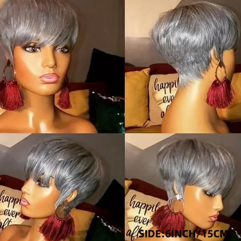 Short Pixie Cut Heat Resistant Wig Women's Wig
