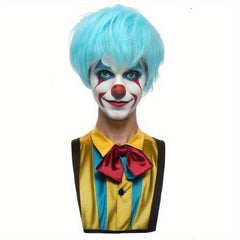 Rainbow Short Straight Synthetic Wig With Bangs