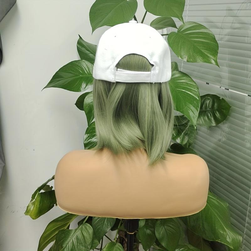Short Straight Hair Extension Baseball Cap Wig