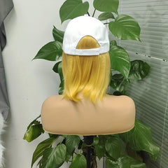 Short Straight Hair Extension Baseball Cap Wig