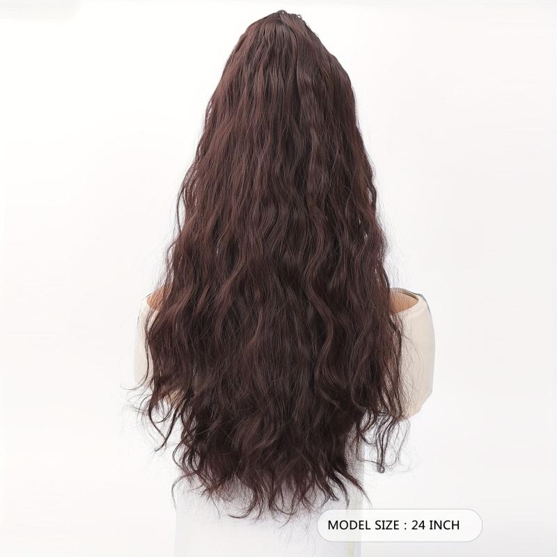 Claw Clip Ponytail Water Wavy Ponytail