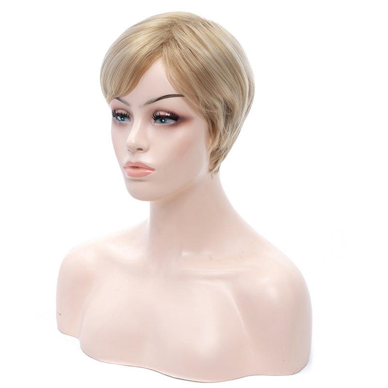 15 24 Cm Short Pixie Cut Straight Hair Wigs Synthetic Fiber Hair Wigs