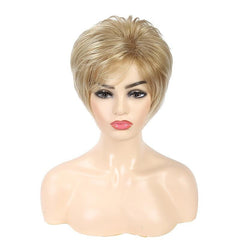15 24 Cm Short Pixie Cut Straight Hair Wigs Synthetic Fiber Hair Wigs