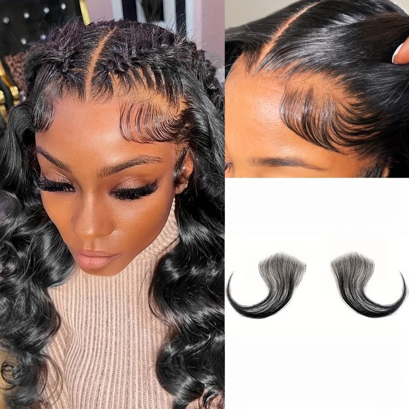 2pcs Baby Hair Invisible Hairline Lace Edges HD Lace Reusable