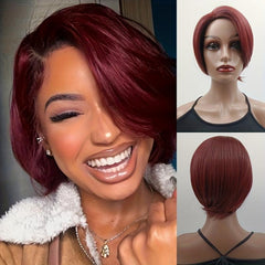 Short Wavy Layered Hair Wigs for Women 30-48 cm Synthetic Rose Net Hair Wigs