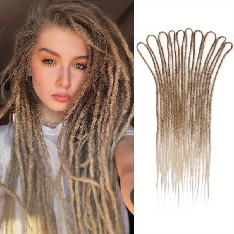 10 Strands Dreadlock Braids Synthetic Hair Extensions Ombre 60