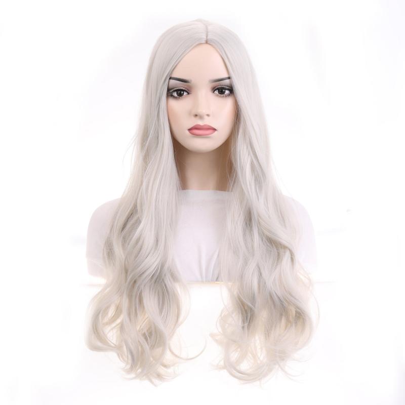Long Curly Wig Synthetic Wig Anime Cosplay Halloween Party Wig
