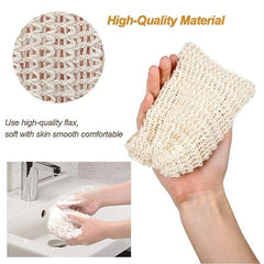 5 Pcs Natural Sisal Soap Saver Bag for Exfoliating and Drying Soap Bars