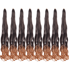 French Curly Hair Braid 55-88cm Loose Wave Elastic Braid 75g Bag