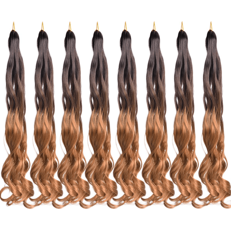 French Curly Hair Braid 55-88cm Loose Wave Elastic Braid 75g Bag