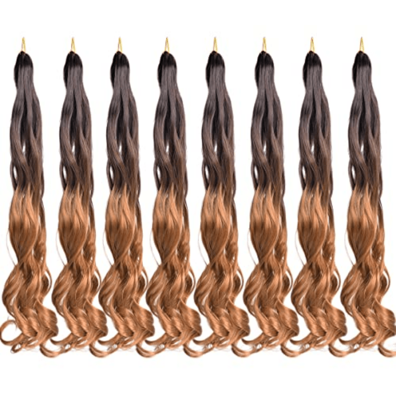 French Curly Hair Braid 55-88cm Loose Wave Elastic Braid 75g Bag