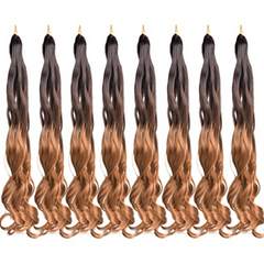 French Curly Hair Braid 55-88cm Loose Wave Elastic Braid 75g Bag