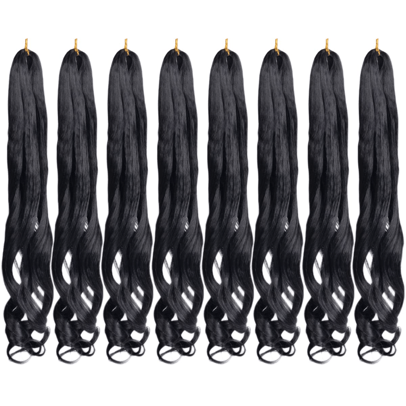 French Curly Hair Braid 55-88cm Loose Wave Elastic Braid 75g Bag