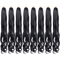 French Curly Hair Braid 55-88cm Loose Wave Elastic Braid 75g Bag