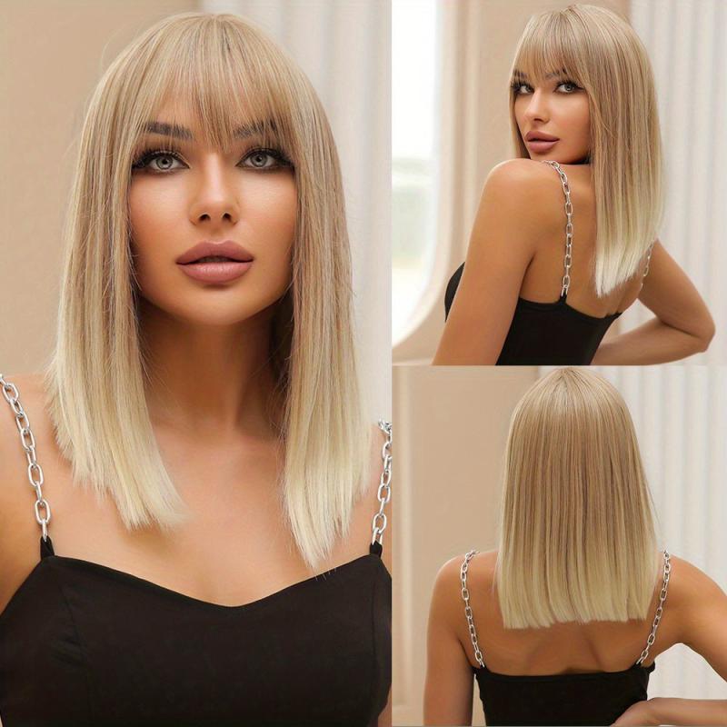 Ombre Wigs 35 56 Cm Long Roots Synthetic Wigs Women's Wigs WL1063