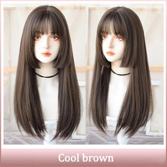 Long Straight Lolita Wig Natural Multi-Color Hair