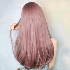 Long Straight Lolita Wig Natural Multi-Color Hair