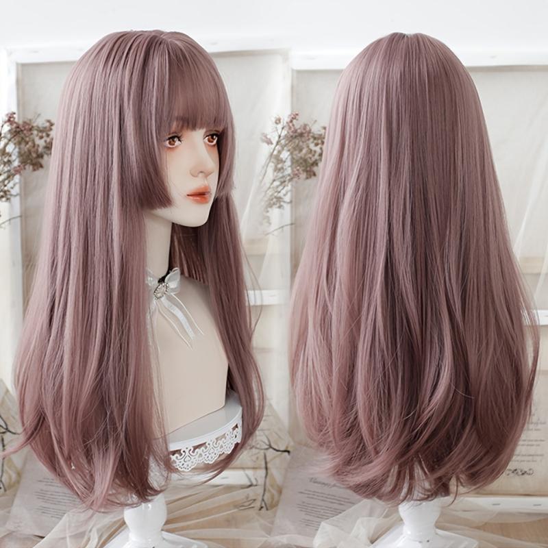 Long Straight Lolita Wig Natural Multi-Color Hair