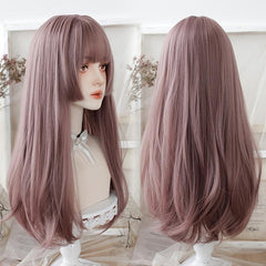 Long Straight Lolita Wig Natural Multi-Color Hair
