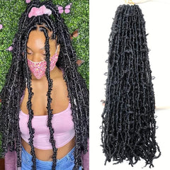 6pack 45 Butterfly Locs Crochet Hair Extensions
