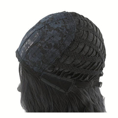 Short Curly Bob Cut Wig With Bangs Synthetic Wig Heat Resistant