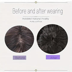25 4 Cm Curly Wave Hair Topper 100 Human Hair