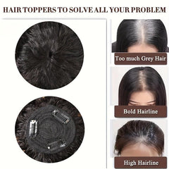 25 4 Cm Curly Wave Hair Topper 100 Human Hair