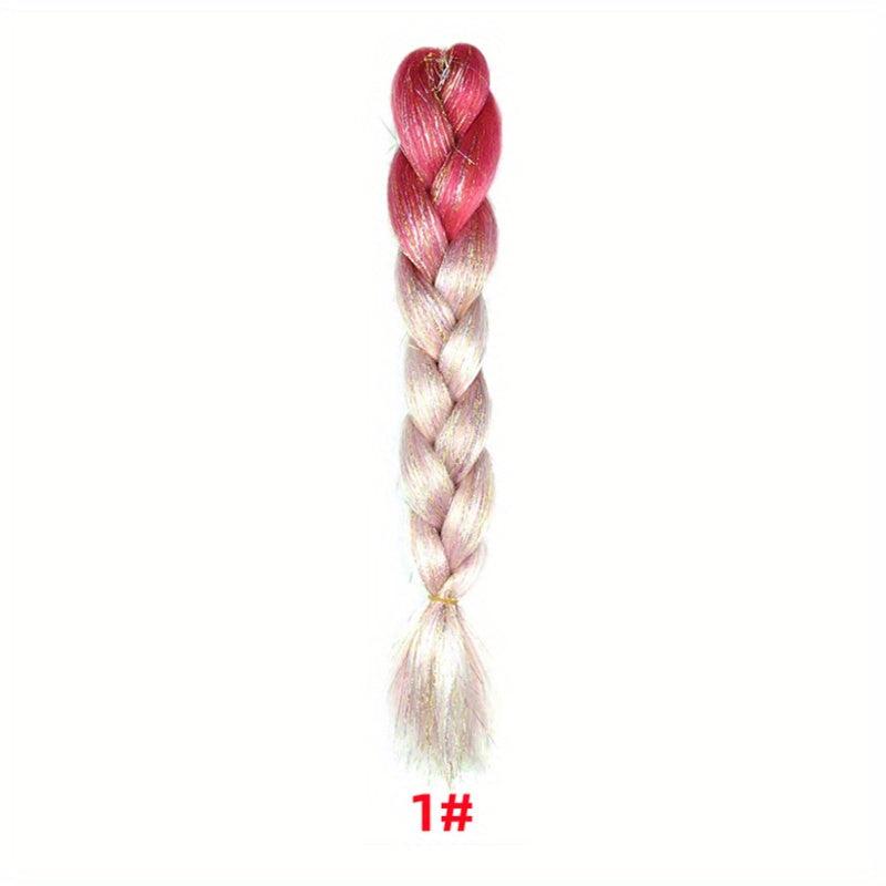 Colorful Jumbo Braiding Hair Extensions Synthetic Fiber