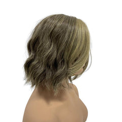Natural Looking Short Wavy Synthetic Wig with Bangs